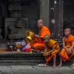 Monks at Angkor Wat