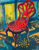 Red Chair Outside